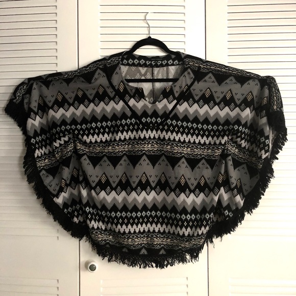 QED London Sweater Poncho - Picture 2 of 6